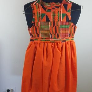 Size 6 Girls Kente Top Dress